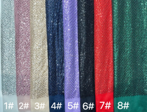 ロングビーズチューブニットゴールドスパンコール刺繍バブルビーズメッシュレース生地アフリカレースウェディングドレスアクセサリー100% - Product Image 2