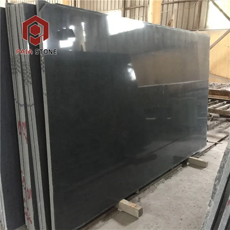 Jet Black Granite Stone Granite Slabs Price M2 China Natural Granite Kitchen Island Countertop,floor and Wall Tiles Big Slab