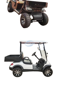 Voiturette de golf électrique 4 places à 4 roues avec sièges en cuir épais, véhicule de tourisme pour villas et sites touristiques - Product Image 6