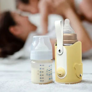 USB Chauffe Biberon牛奶热水器旅行童车牛奶加热器袋方便携带婴儿护理瓶加热器带电缆