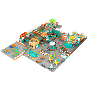 New Design Macaron Theme Children Indoor Park Playground Equipment Commercial Kids Indoor Playground With <b>Trampoline</b> - Product Image 2