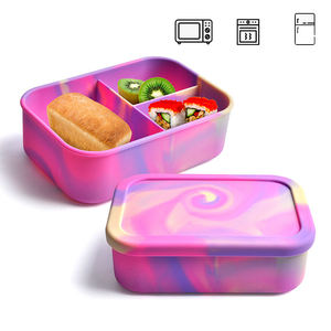 Vente en gros Boîte à bento personnalisée pour enfants Caja De Bento Para Ninos Fur <span class=keywords><strong>Kinder</strong></span> Kawaii Boîte à lunch bento en silicone sans Bpa pour enfants - Product Image 6
