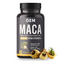 Capsules de racine de maca OEM, capsules de maca noire, fourniture de capsules de maca noire en marque privée, naturelles