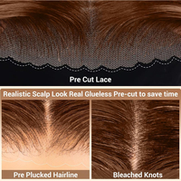 Perruques Bob Courtes en Cheveux Humains Colorés P427 en Gros, Pré-Pluckées, Sans Colle, Lace Frontale 13x4, 100% Cheveux Humains, Mèches Highlight, 14 Pouces