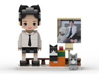 Briques photo personnalisées en ABS pour figurines, ensembles de blocs de construction DIY, cadeau d'anniversaire créatif, briques personnalisées pour personnes