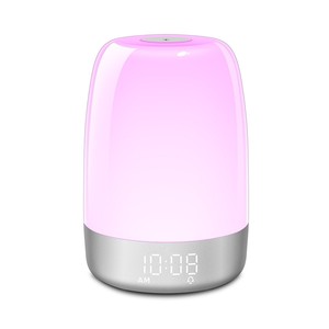 <b>Sleep</b> Simulation Sunrise Wake Up <b>Light</b> Alarm Clock USB LED Multicolored Night <b>Light</b> Silent Touch Control Bedside Lamp - Product Image 2