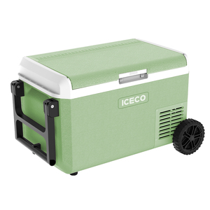 Congélateur solaire/électrique pour voiture de 40 L avec roues et poignée de traction -20°C de refroidissement profond pour le <span class=keywords><strong>camping</strong></span> en plein air et les voyages routiers - Product Image 1