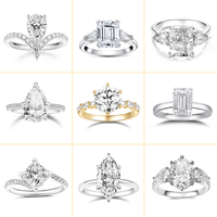 Bague en or véritable 14k/16k/18k avec diamant de laboratoire certifié IGI VVS pour femme, bijou élégant pour mariage