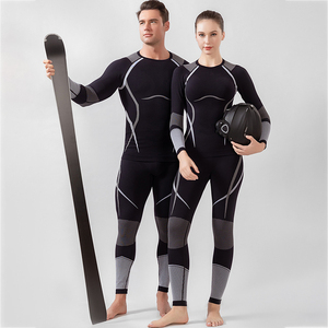 Vêtements <span class=keywords><strong>de</strong></span> ski professionnels d'hiver Quick Dry Tight Compression Running Riding Skating Outdoor Ski Snowsuit for Men Women - Product Image 4
