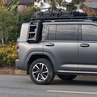 Barres de toit en aluminium de qualité supérieure avec échelle latérale et boîte latérale pour Haval H9 2024-2025