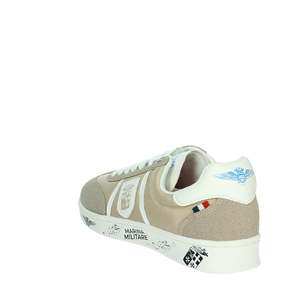Zapatillas Marina Militare Uomo MM2229 Blancas y Azules de Lona, Calzado Moderno - Product Image 2