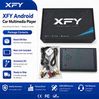 Autoradio Android XFY 9" 10" 2 DIN universel avec écran tactile, navigation GPS, CarPlay sans fil, Bluetooth, WiFi, lecteur multimédia