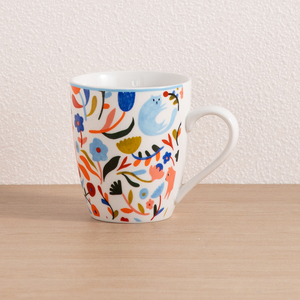 Service de table en céramique 20 pièces, motif chat de dessin animé et floral, assiettes et bols colorés pour la maison, restaurant, vente en gros, logo personnalisé - Product Image 4