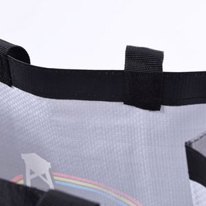 Bolsa de PP Tejido Negra, Impresa a Todo Color, Laminada, Impermeable, para Compras - Product Image 4