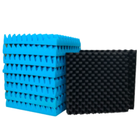 Mousse acoustique insonorisante écologique moderne en polyuréthane, couleurs personnalisables pour le contrôle du bruit, hôtels, bureaux, KTV, total