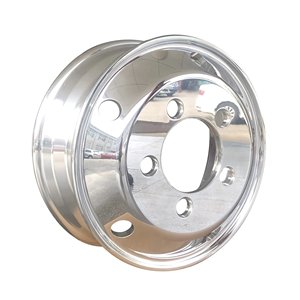 Llanta de rueda de aleación de aluminio 17,5x6,00 rentable para camiones ligeros Acabado cromado para rueda de <span class=keywords><strong>autobús</strong></span> de pasajeros y camiones - Product Image 1
