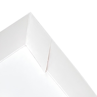 Boîte à chaussures rigide blanche en carton, emballage cadeau, boîte d'expédition personnalisée avec logo pour la livraison au détail