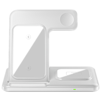 Station de charge sans fil magnétique à charge rapide 15W, chargeurs Type-C 3 en 1, station d'accueil pour iPhone, pour montre connectée, pour AirPods