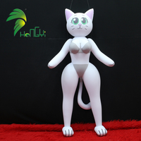 Poupée gonflable en PVC de haute qualité Hongyi, chaton fille, jouet de dessin animé gonflable