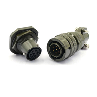 KILOTEC Série MIL-DTL-26482 MS3116F10-7S Connecteur de câble femelle 7 broches pour l'automobile, en cuivre plaqué or, indice de protection IP67, 600V 7.5A, en aluminium