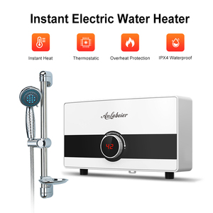 Calentador de Agua Instantáneo sin Tanque de 5500W, 220V, Eléctrico, de Acero Inoxidable, Compacto y Seguro para Ducha de Baño - Product Image 5