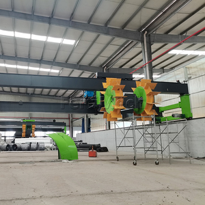500m3/H Fertilizante de vaca Estiércol de pato y ganso Máquina de compostaje de dos ruedas - Product Image 1