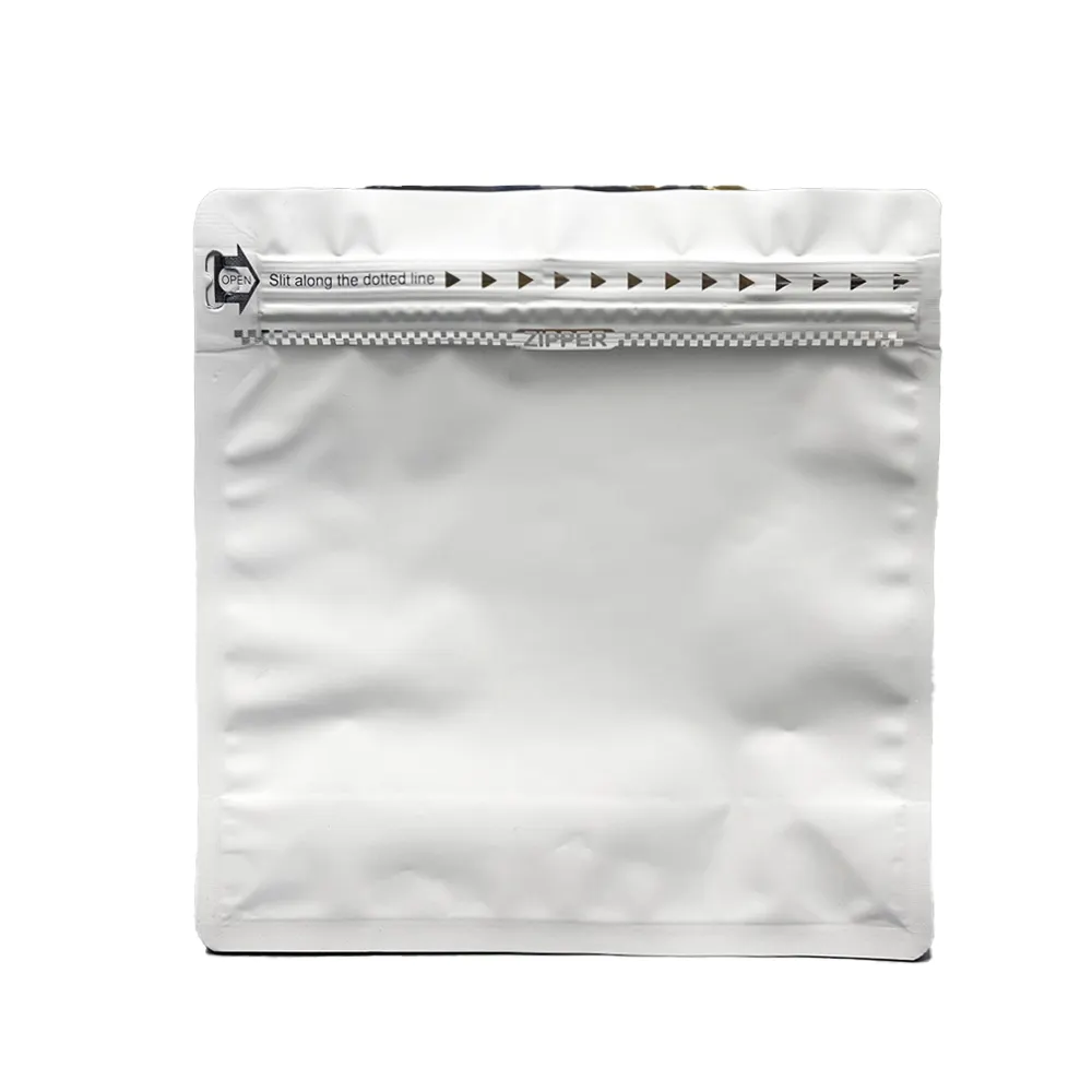 Imprimer 250 grammes debout côté gousset fond plat papier zip-lock emballage café pochette avec valve