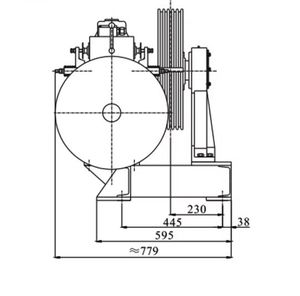 Motor de Elevador Torin, Máquina de Tracción para Elevador YJ200 YJ150 YJ250 - Product Image 4