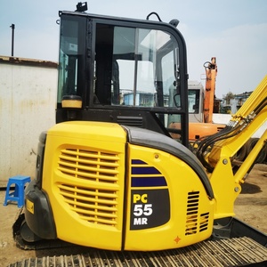 Mini-excavatrice Komatsu PC55 d'occasion à vendre, poids opérationnel de 5 tonnes, moteur Cummins, boîte de vitesses, pompe à engrenages, moteur - Product Image 3