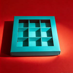 Boîte à chocolats de luxe avec couvercle transparent et séparateurs <span class=keywords><strong>en</strong></span> papier, emballage cadeau haut de gamme pour assortiment de bonbons - Product Image 4