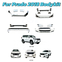 Kit de carrosserie modifié pour Toyota Land Cruiser Prado LC150 2018-2023, comprenant un pare-chocs, un becquet et un ensemble d'accessoires de garniture.