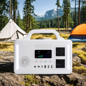 สถานีพลังงานแสงอาทิตย์แบบพกพา 300W ระดับพรีเมียม แบตเตอรี่ LiFePO4 192WH คลื่นไซน์บริสุทธิ์ พร้อมตัวควบคุม MPPT ไฟฉาย และการชาร์จไร้สาย สำหรับใช้ในบ้าน - Product Image 1