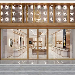 تصميم متجر المجوهرات الراقية تصميم داخلي أثاث فاخر مخصص تصميم صالة عرض المجوهرات - Product Image 1