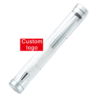 Boîte d'emballage en plastique transparent en forme de diamant pour cadeaux, tube à stylo, présentoir élégant pour crayons, étui à stylo en cristal