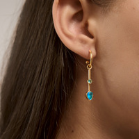 Boucles d'oreilles pendantes en forme de C de luxe Gaovo Premium pour femmes, résistantes au ternissement, en acier inoxydable, bijoux d'oreille tendance