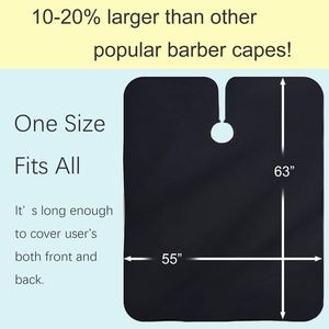 Lot de 5 capes de coiffure et tabliers de barbier en polyester 100% avec logo personnalisé, plusieurs styles, taille ajustable et ouvertures pour les bras/les manches - Product Image 4