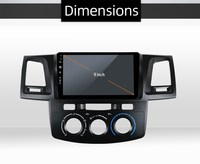 Android 12 araba ses DVD GPS Toyota Fortuner 2008-2014 için radyo AM FM RDS TV müzik Wifi araç dvd oynatıcı oynatıcı navigasyon GPS