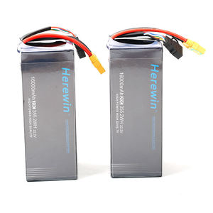 <span class=keywords><strong>Batterie</strong></span> Li-Po Herewin 16000mAh/22000mAh 20C 2PCS <span class=keywords><strong>6S</strong></span> reliées en série AS120 avec connecteur XT90S pour drones agricoles, en stock, couleur noire - Product Image 1