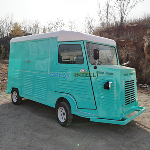 Camion de restauration mobile Citroën, camion de restauration électrique rétro, entièrement équipé, avec cuisine - Product Image 5