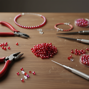 Ilan Abalorios Perline Rosse 6mm 20g Per Creazione Gioielli - Product Image 3