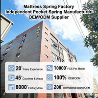 Matelas hybride Queen Size en tissu coton 4D, matelas de luxe confortable pour la maison, la chambre à coucher, l'hôtel, fabrication directe