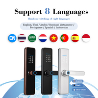 2026 untuk EY-528 Smart Lock Alexa App Sidik Jari Tanpa Kunci Wi-Fi/ Kontrol Jarak Jauh untuk Pintu Rumah Kayu/Aluminium/Baja