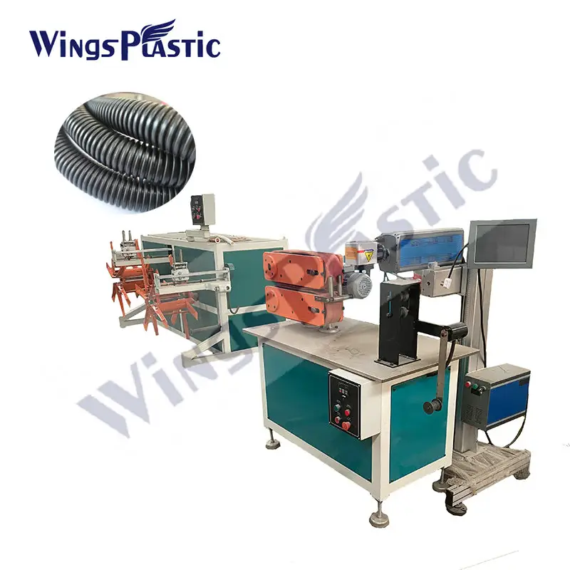 Plastic Automation PP PE PVC Flexible Corrugated Conduit Pipe Extrusion Machine Plastic corrugated Tube Extruders Machine