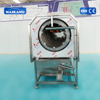 Automatische trommeltype fruitpolijst- en wasmachine met roterende borstel voor het wassen en verwerken van jujubes, kiwi's, pinda's en dadels.
