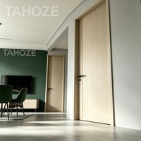 Porte en panneau moulé sur mesure pour appartement, hôtel, bureau, bâtiment commercial, design moderne minimaliste, porte de chambre OEM ODM