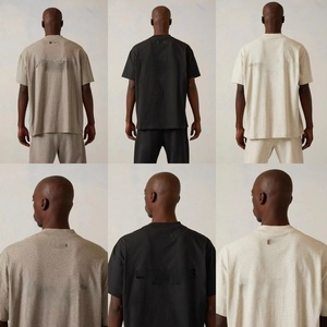 เสื้อยืดสไตล์ฮิปฮอปทรงหลวมลำลองแฟชั่นแนวสตรีทพร้อมลายพิมพ์ตัวอักษรด้านหลังแขนสั้น - Product Image 4