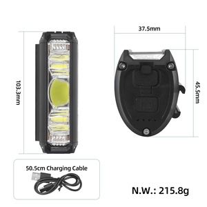Lampe frontale de vélo 630 Version 4000mAh, LED haute luminosité pour VTT, lumière de guidon rechargeable par USB, batterie intégrée, pour la conduite nocturne - Product Image 3