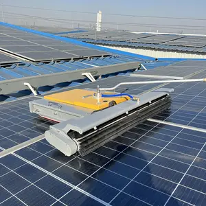 Tự động tự trị PV Bảng điều chỉnh mô-đun trượt con lăn hệ thống Cleaner Robot panel năng lượng mặt trời làm sạch robot làm sạch khô, Nước làm sạch