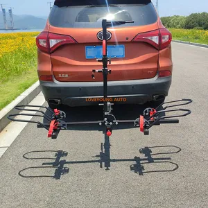 bicycle rack accessory Sturdy steel hitch bike rack for a car with Anti-theft lock