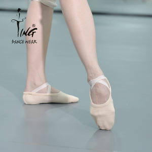 Venta al <span class=keywords><strong>por</strong></span> mayor <span class=keywords><strong>de</strong></span> zapatos <span class=keywords><strong>de</strong></span> baile Slip-On Zapatos <span class=keywords><strong>de</strong></span> baile Slip-On <span class=keywords><strong>de</strong></span> lona suave <span class=keywords><strong>Ballet</strong></span> zapatos planos para mujeres adultas - Product Image 2